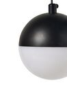 Lampada a sospensione con 3 luci LED metallo nero ANKOBRA_919169