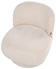 Swivel Armchair AYLO Fabric Light Beige_1186300