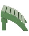 Chaise de jardin vert foncé avec repose-pieds ADIRONDACK_809563