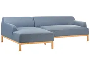 Corner Sofa 3 Seater SOSJO Fabric Blue Right Hand_941010
