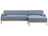 Corner Sofa SOSJO Fabric Blue Left Hand