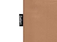 Divano 2 posti LEIRA Pelle sintetica Marrone dorato_1058382