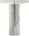 Fehér és ezüst porcelán asztali lámpa 52 cm AIKEN_540797