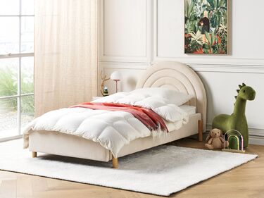 Velvet EU Single Size Bed Beige ANET