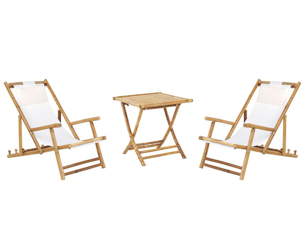 Bistro Set klappbar ATRANI/MOLISE Bambus Hellbraun