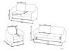Conjunto de sofás com 6 lugares em tecido creme claro TROSA_910984