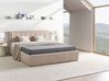 Letto contenitore MONTLAUR Bouclé Beige 160 x 200 cm