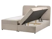 Divano letto con contenitore CHANCELLOR Tessuto Tortora 160 x 200 cm_1062772