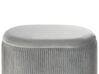 Pouf in velluto grigio chiaro con contenitore RICHLAND_823925