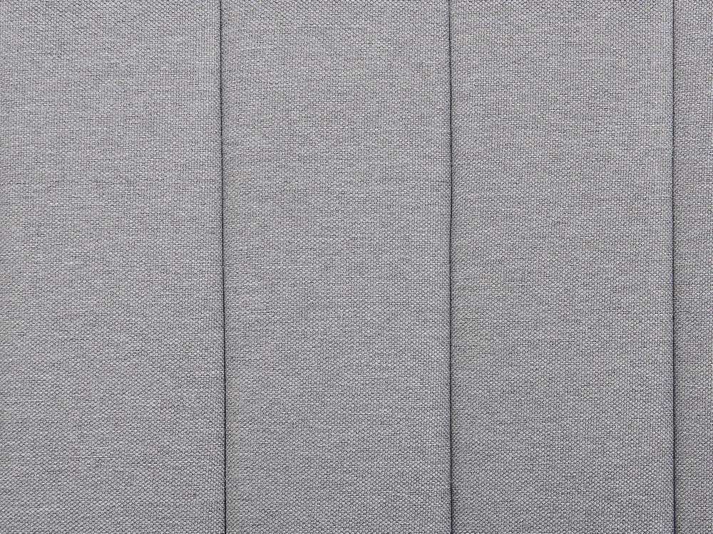 Bett mit Lattenrost Stoff POITIERS 160 x 200 cm Hellgrau_793447