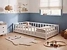 Kids Bed Pine Wood MEYMAC 90 x 200 cm (EU Single) White
