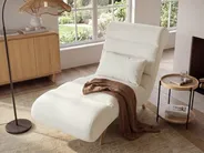 Chaise Longue RIVES Fabric Off-White_1093791
