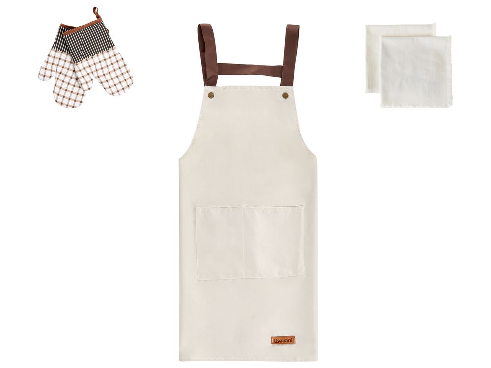 Kitchen Textiles Set LACTUCA Beige