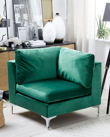 Velvet Corner Section Green EVJA