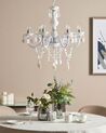 6 Light Acrylic Chandelier White KALANG L_898157