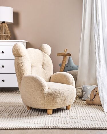 Teddy Kids Armchair Bear Beige MELBU