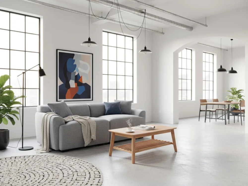 Sofa 3 Seater KORIO Grey_1018596