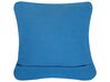 Dekokissen Strickmuster blau 45 x 45 cm 2er Set KARATAS_863312