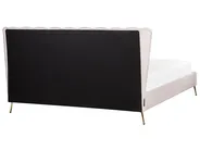 Bett mit Lattenrost Samtstoff MIRIBEL 180 x 200 cm Pastellrosa_870554