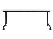 Foldable Office Desk CAVI 180 cm 60 cm with Wheels White_922299