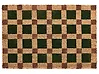 Doormat VILLASIS Beige/ Green 60 x 90 cm Coir