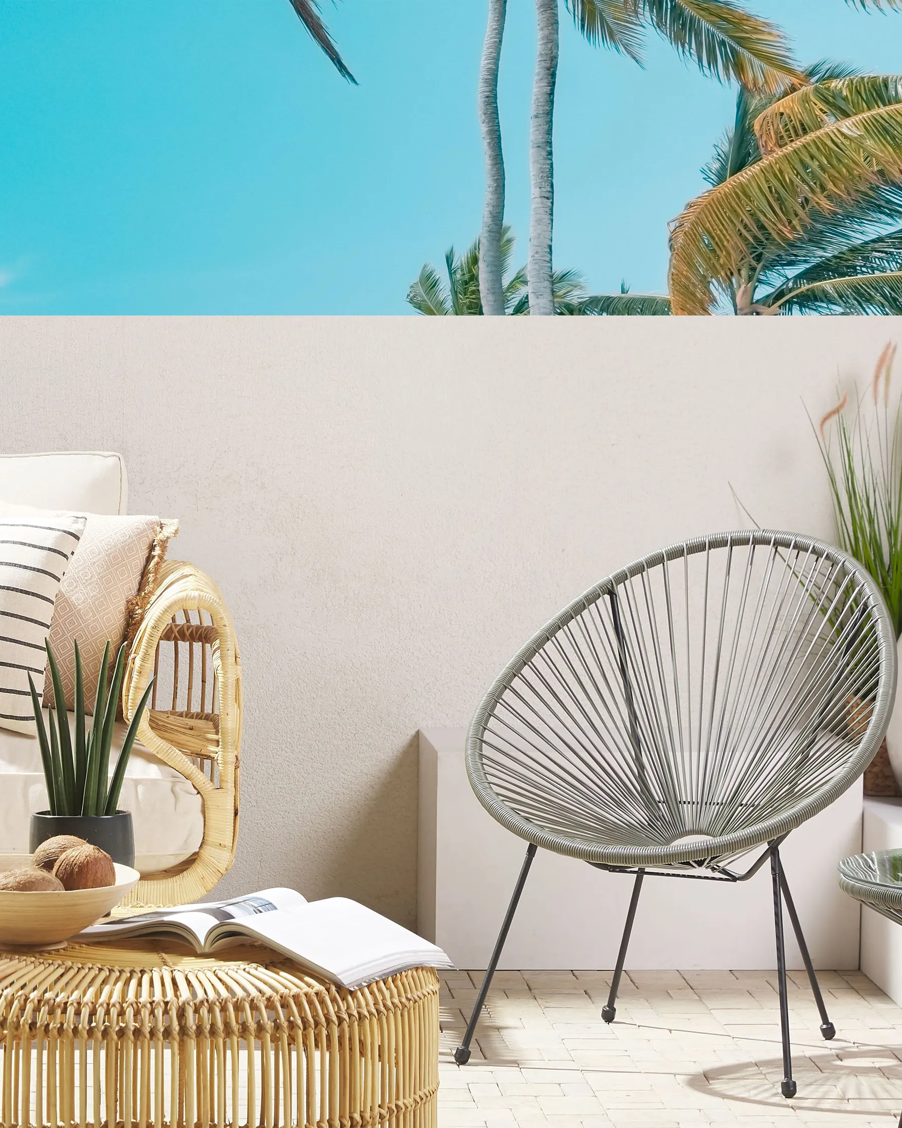 Sedia da giardino ACAPULCO II Rattan sintetico (PE) Grigio scuro_795138