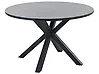 Garden Dining Table MALETTO 120 cm 120 cm Glass Grey