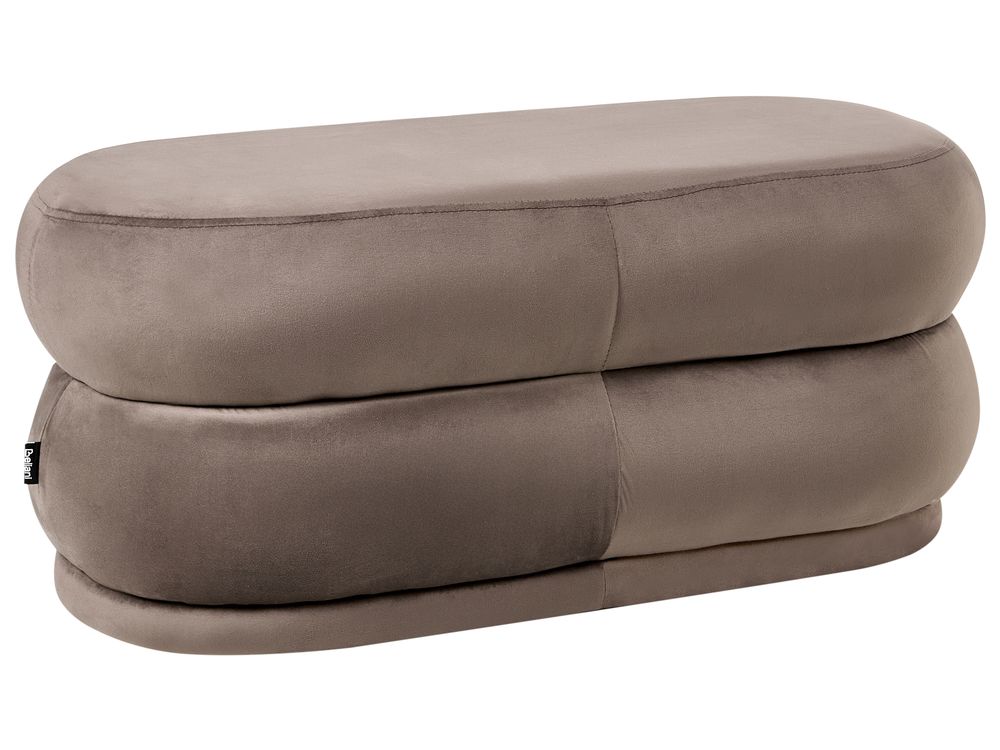 Banc ELLENDALE Velours Marron foncé