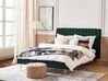Zamatová posteľ 180 x 200 cm zelená MARVILLE_836006