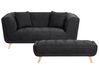 Sofa 2 Seater HABO Fabric Black