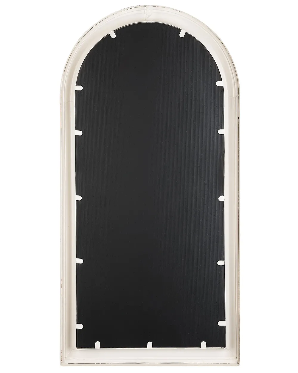 Lustro ścienne CAMPEL 49 cm 97 cm Metal Złamana biel_747991