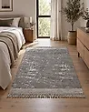Alfombra HANLI Gris 140 x 200 cm Viscosa