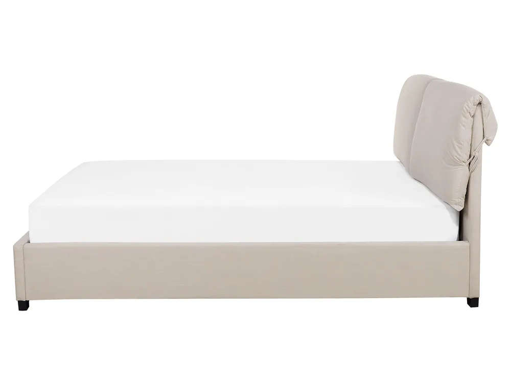 Bed Fabric BELFORT 160 x 200 cm (EU King Size) Light Beige_719979
