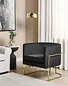Armchair SIRKKA Velvet Black
