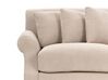 3 Seater Fabric Sofa Beige EIKE_918859