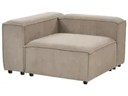 Modular Corner Sofa 4 Seater ARDAL Corduroy Light Brown Left Hand_940714