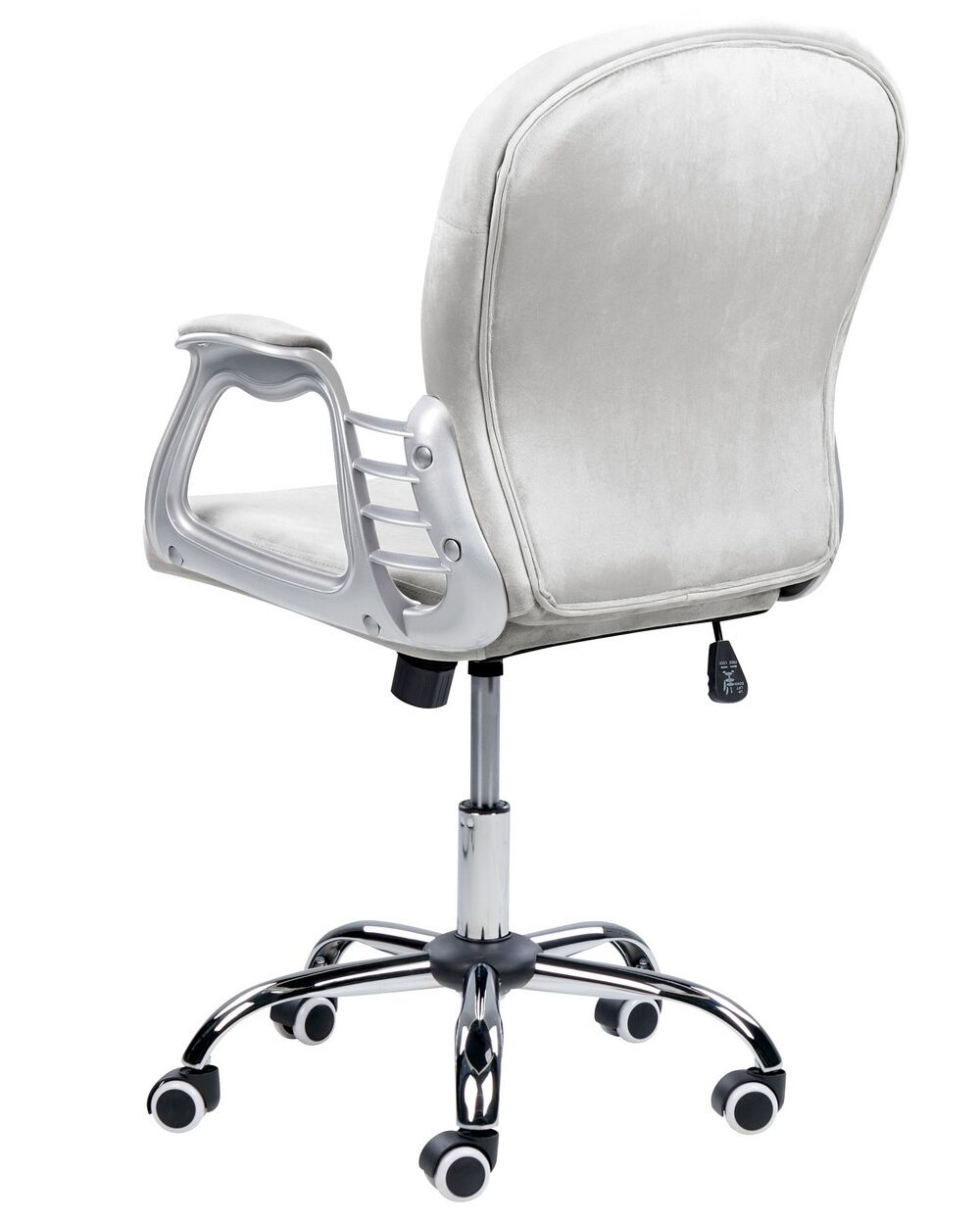 Office Chair Velvet Light Grey PRINCESS Beliani
