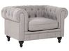 Sofa Set hellgrau 4-Sitzer CHESTERFIELD_797137