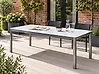 Garden Dining Table COSOLETO 180 cm 90 cm Glass Marble Effect White