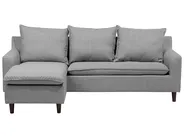 Corner Sofa 3 Seater ELVENES Fabric Light Grey Right Hand_943130