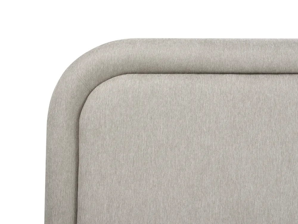 Waterbed Faux Linen LAVARDENS 180 x 200 cm (EU Super King) Taupe_971092