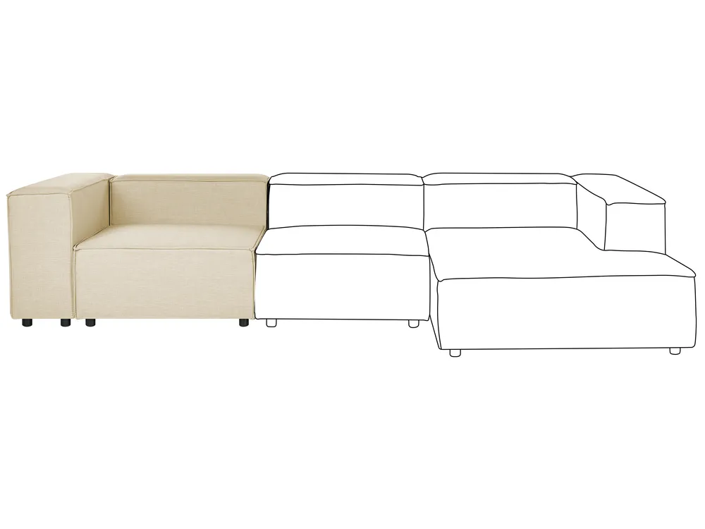 Modulo Angolare APRICA Lino sintetico Beige_860290