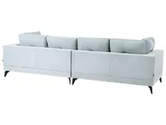 Sofa dla 4 osób YURI Len syntetyczny Błękitny_1087720