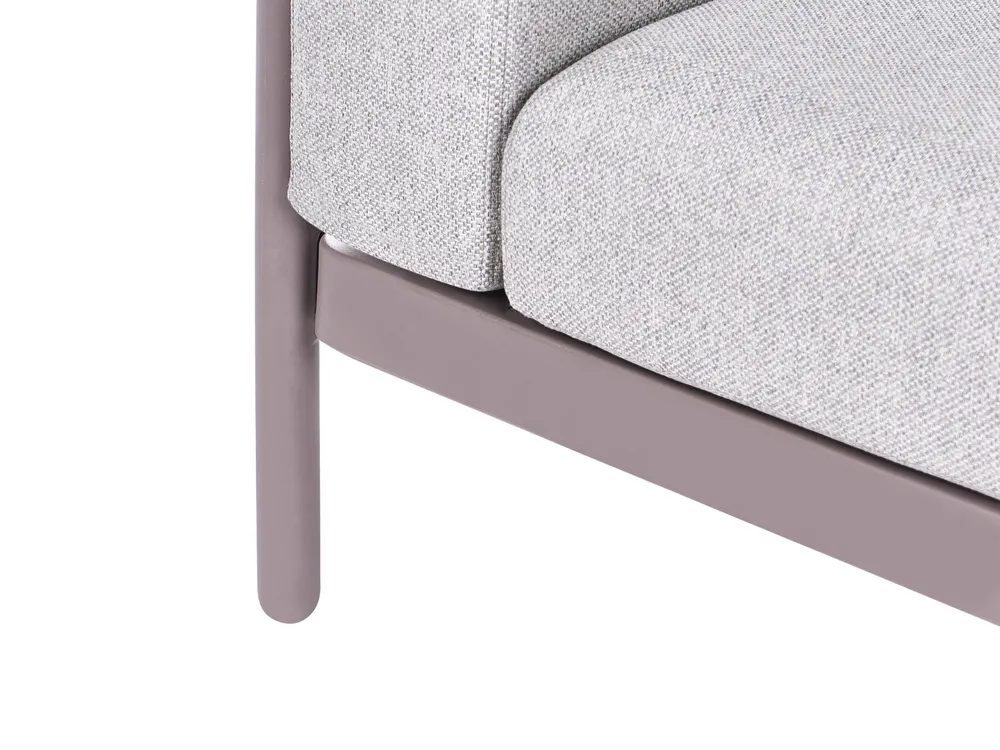 Garden Lounge Set with Table 4 Seater FERRETTI Taupe_1058015