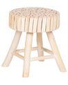 Petit tabouret en bois clair NAMPA_759057