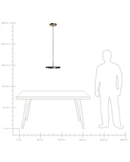 Lampa wisząca LED EVENLODE Metal Czarny_1106879