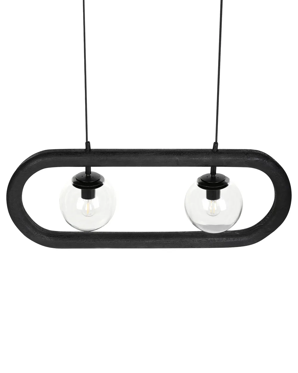 Pendant Lamp AYENSU Mango Wood Black_931019