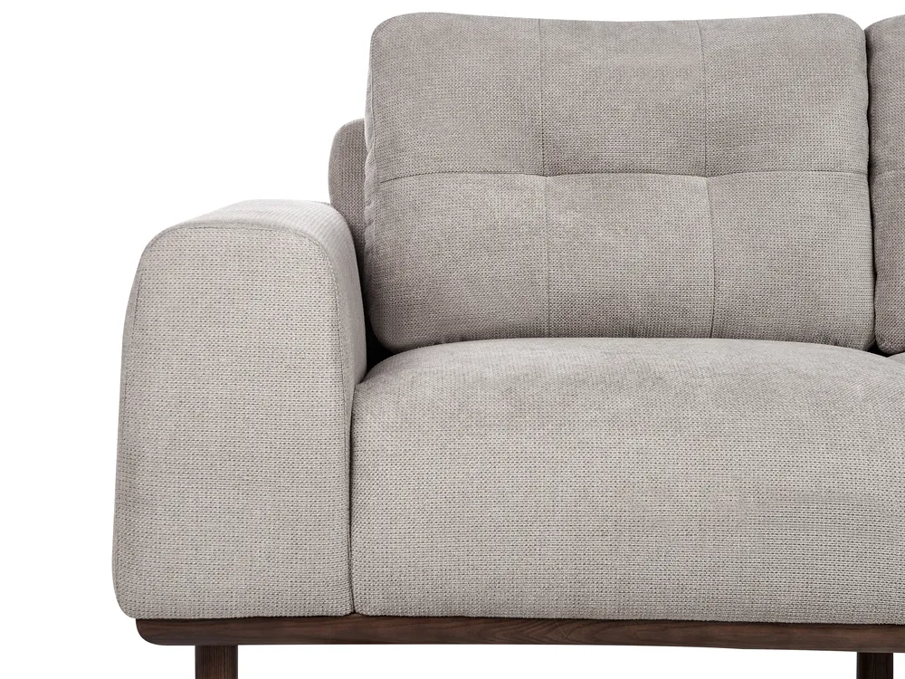 Sofa 2 Seater LAURILA Fabric Light Grey_951742