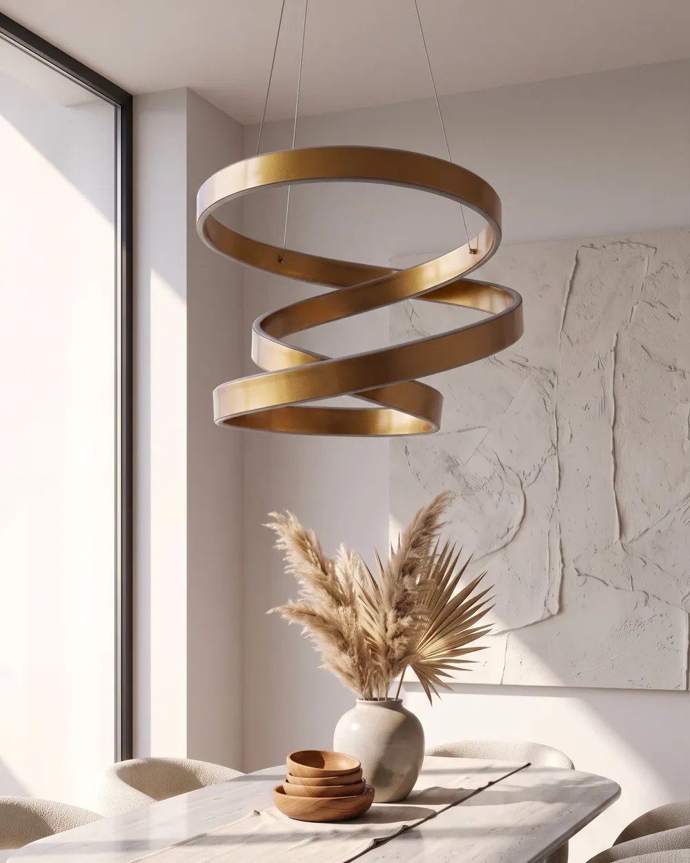 Lampa wisząca LED WANLI Metal Złoty_1149669