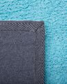 Tappeto shaggy azzurro tondo ⌀ 140 cm DEMRE_714929